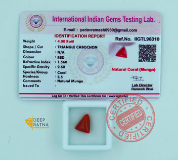 Red Coral 3.63 Carat (Italian)