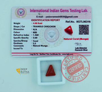 Red Coral 3.59 Carat (Italian)