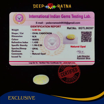 Single Fire Opal 3.30 Carat (Doublet)