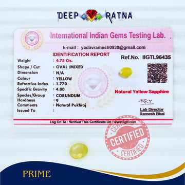 Yellow Sapphire 4.75 Carat (Thailand)