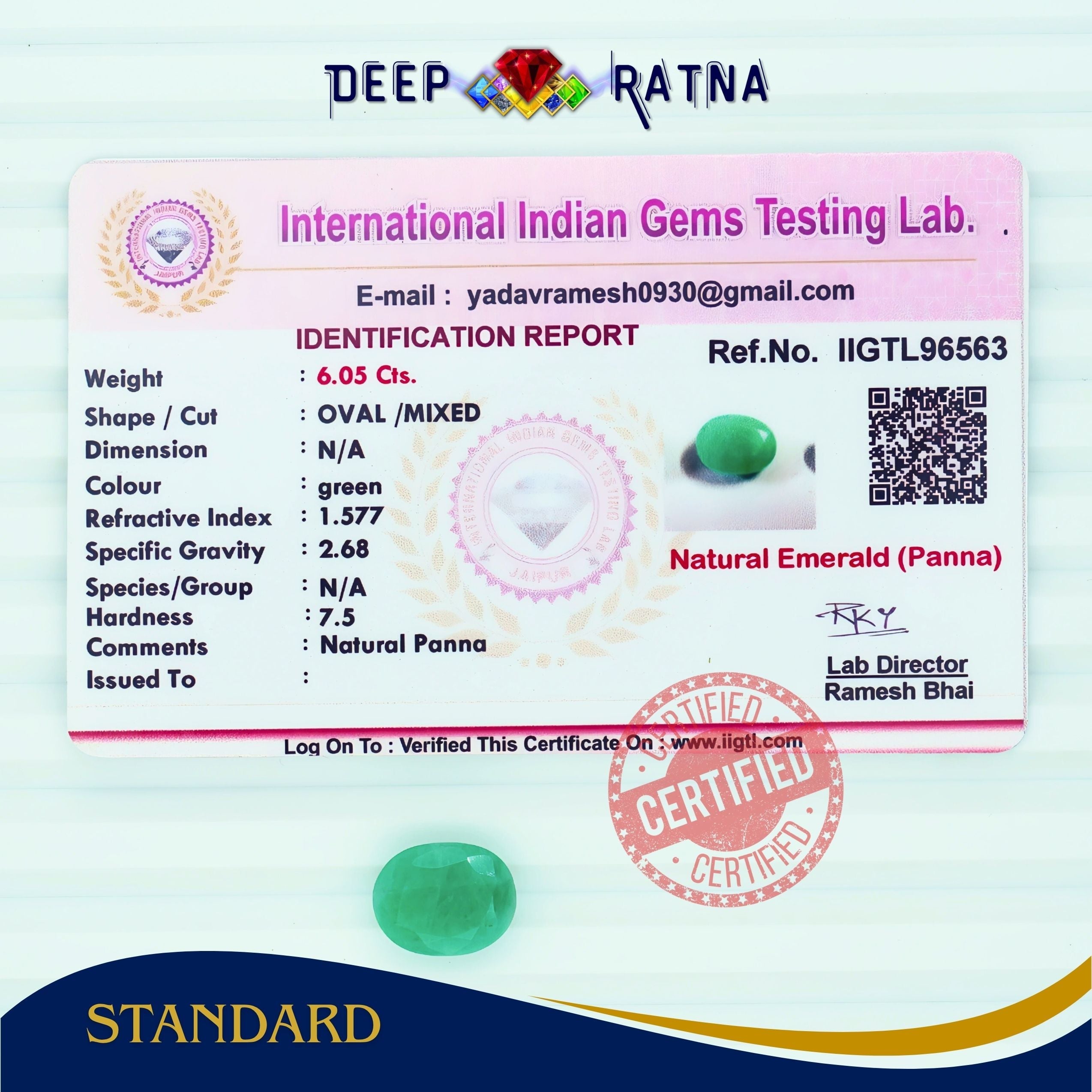 Emerald 6.05 Carat (Brazil)