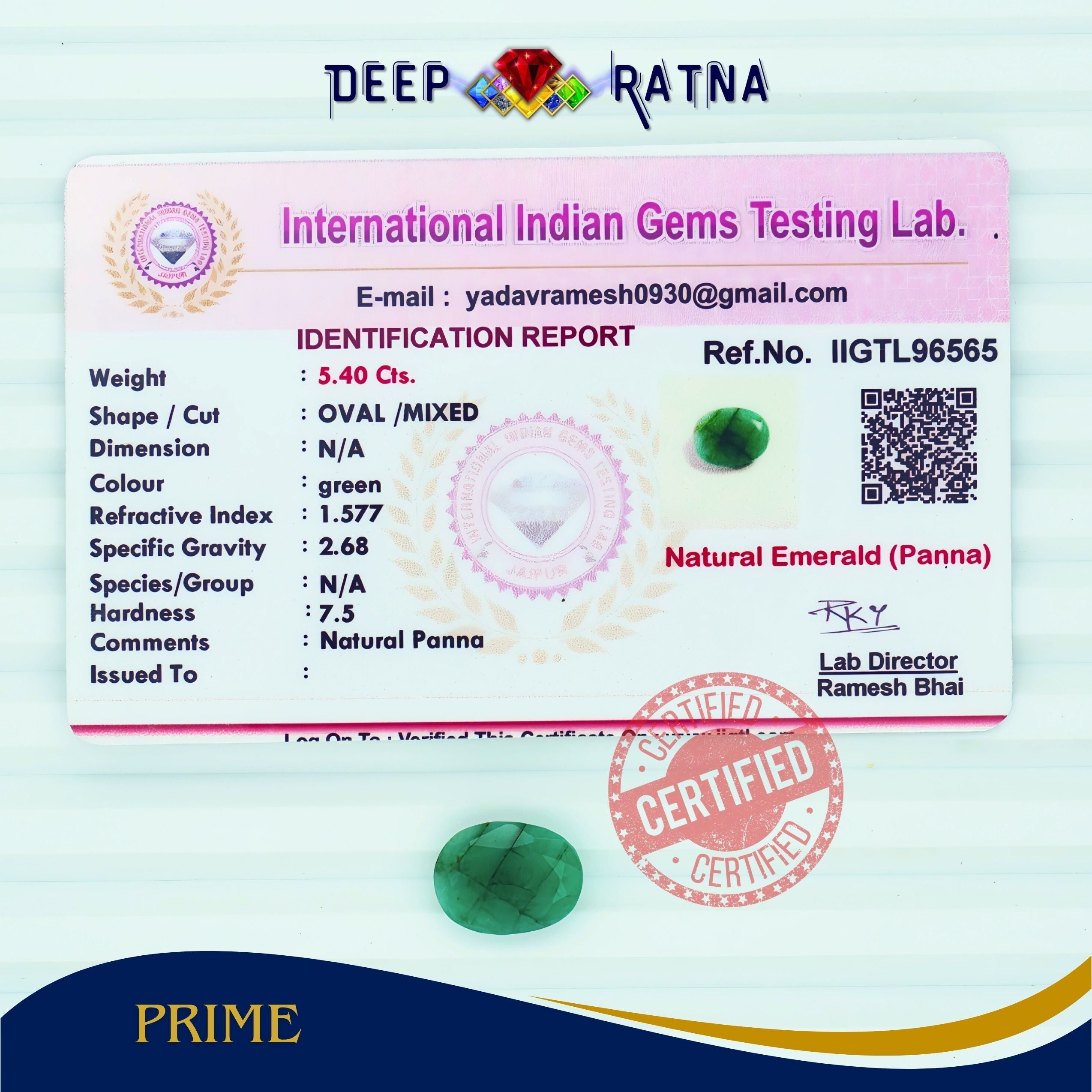 Emerald 5.40 Carat (Brazil)