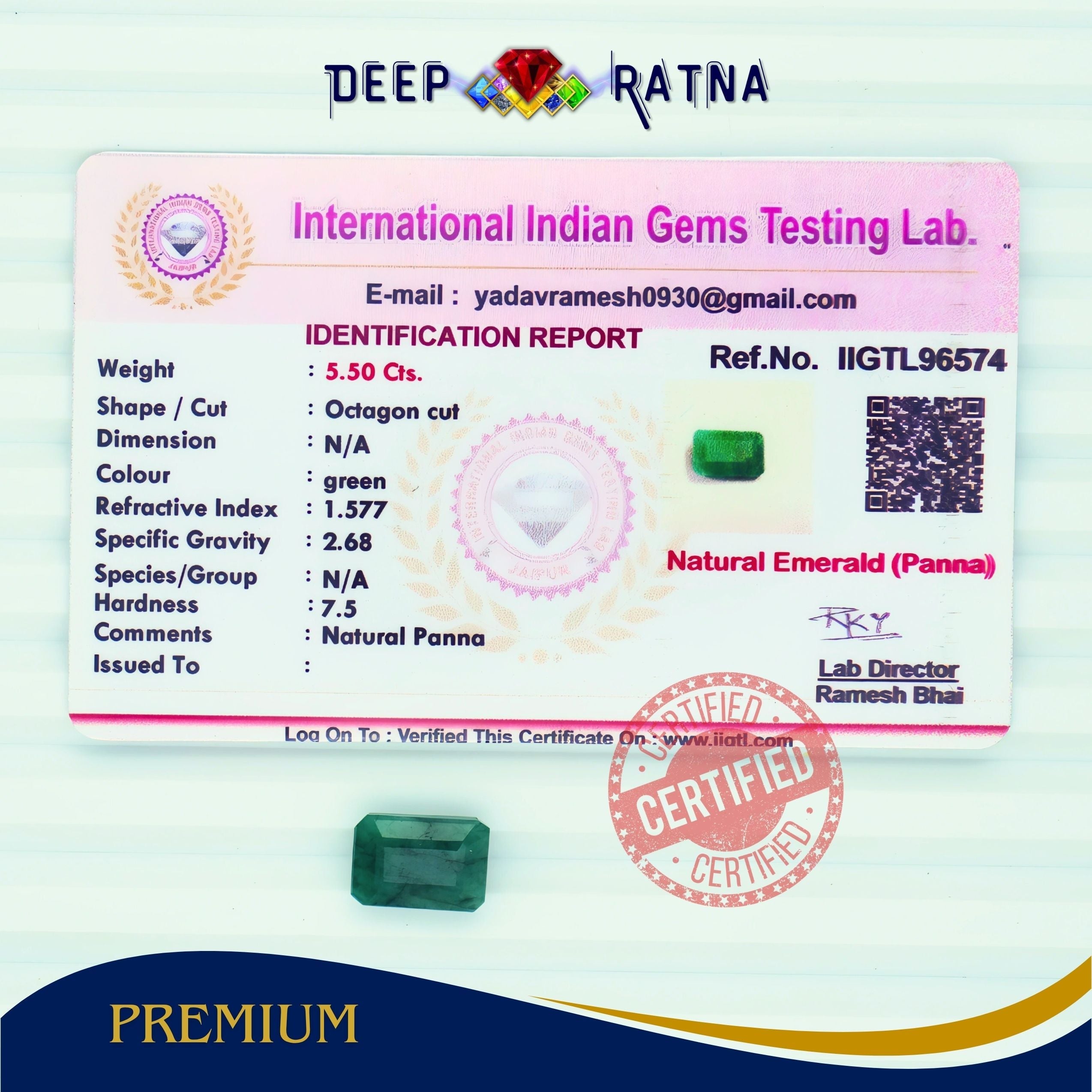 Emerald 5.50 Carat (Brazil)