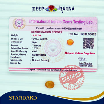 Yellow Sapphire 3.25 Carat (Thailand)