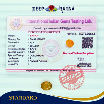 Yellow Sapphire 5.75 Carat (Thailand)