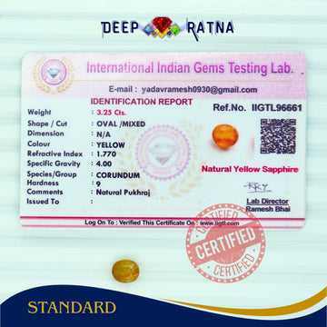 Yellow Sapphire 3.25 Carat (Thailand)