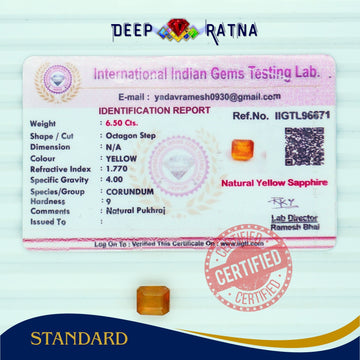 Yellow Sapphire 6.50 Carat (Thailand)
