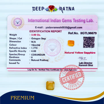 Yellow Sapphire 5 Carat (Thailand)