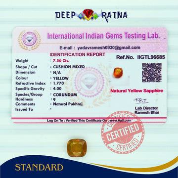 Yellow Sapphire 7.50 Carat (Thailand)