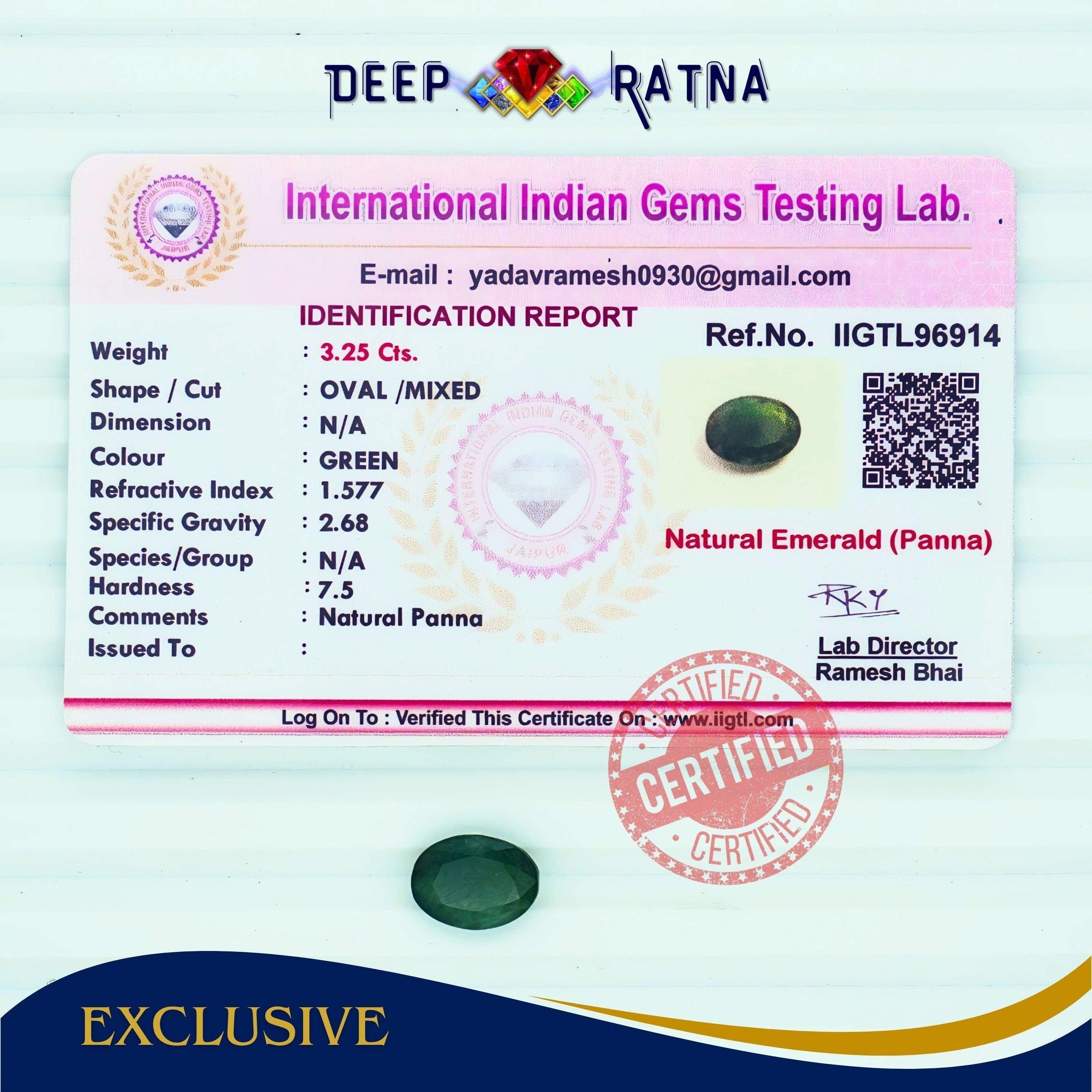 Emerald 3.25 Carat (Zambia)