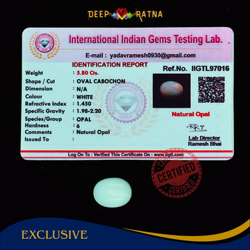 Opal 5.80 Carat Australian (Subtle Opal)