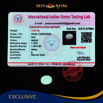 Opal 3.50 Carat Australian (Subtle Opal)