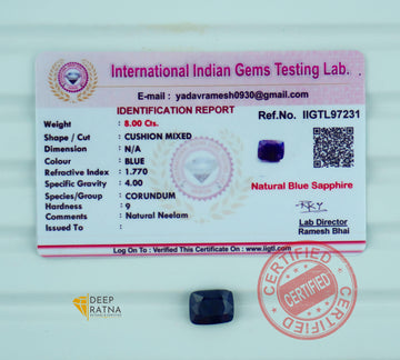 Blue Sapphire 8 Carat (Thailand) Prime