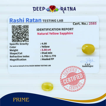 Yellow Sapphire 3.56 Carat (Thailand)