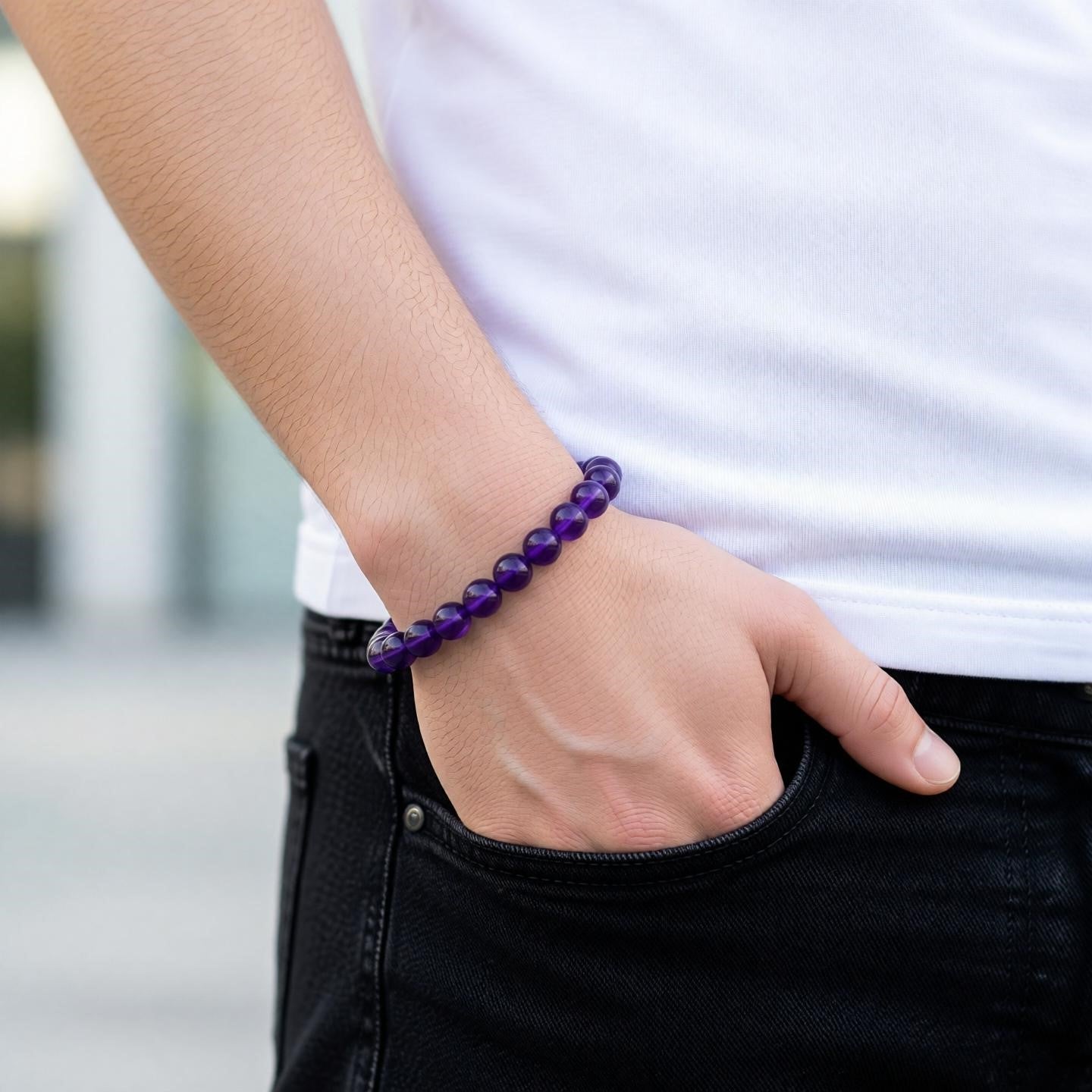 Amethyest Bracelet (Premium) - Deep Ratna