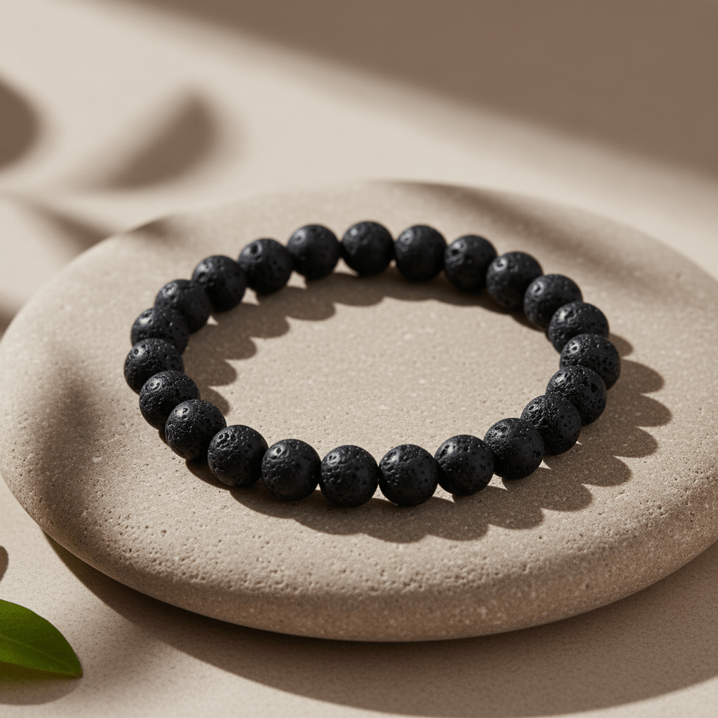 Black Lava Bracelet - Deep Ratna
