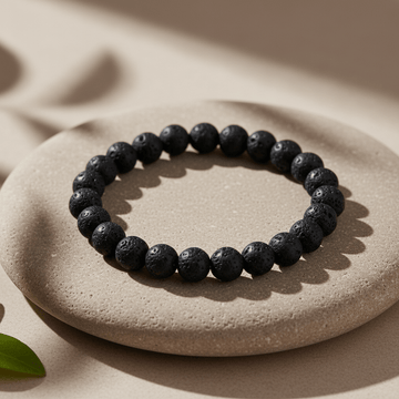 Black Lava Bracelet - Deep Ratna
