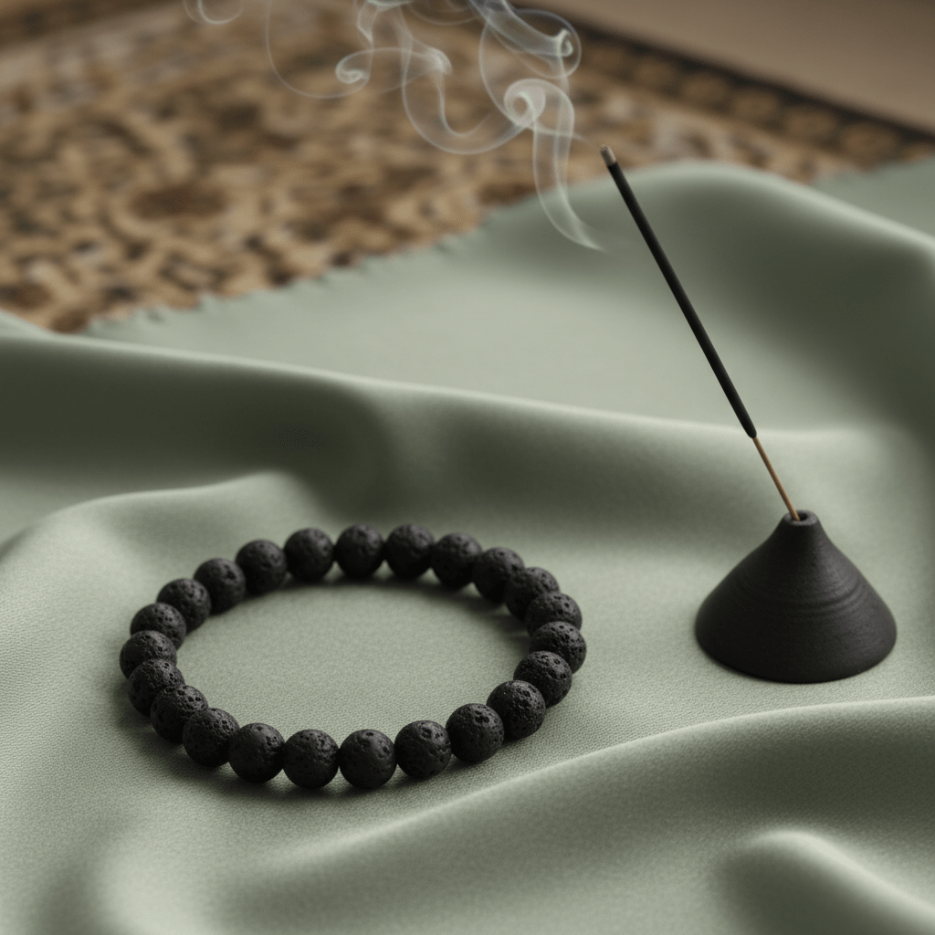 Black Lava Bracelet - Deep Ratna