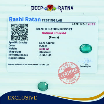 Emerald 2.90 Carat (Zambia) - Deep Ratna
