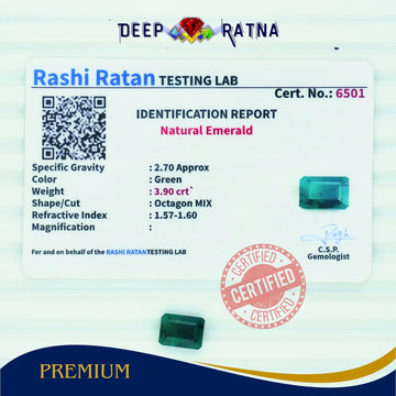 Emerald 3.90 Carat (Brazil) - Deep Ratna