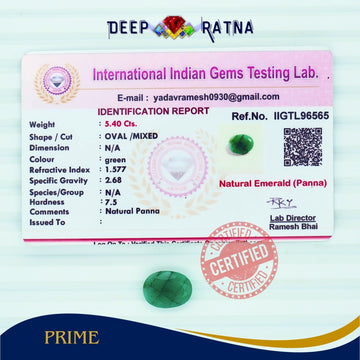 Emerald 5.40 Carat (Brazil) - Deep Ratna