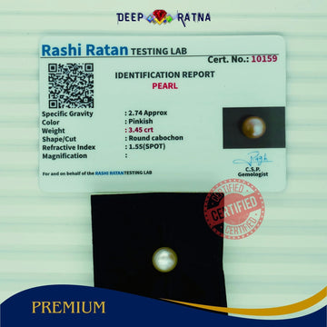 Golden Pearl 3.45 carat (Fresh Water) - Deep Ratna