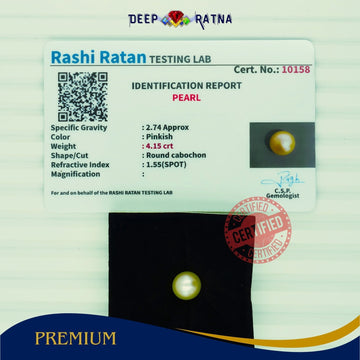 Golden Pearl 4.15 carat (Fresh Water) - Deep Ratna