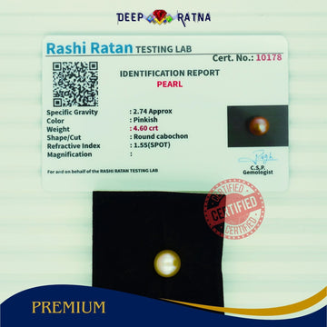 Golden Pearl 4.60 carat (Fresh Water) - Deep Ratna