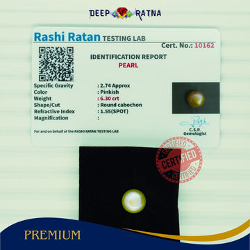 Golden Pearl 6.30 carat (Fresh Water) - Deep Ratna