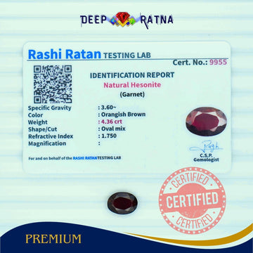 Hessonite 4.36 Carat (Africa) - Deep Ratna