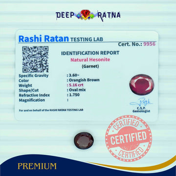 Hessonite 5.16 Carat (Africa) - Deep Ratna