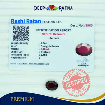 Hessonite 6.18 Carat (Africa) - Deep Ratna