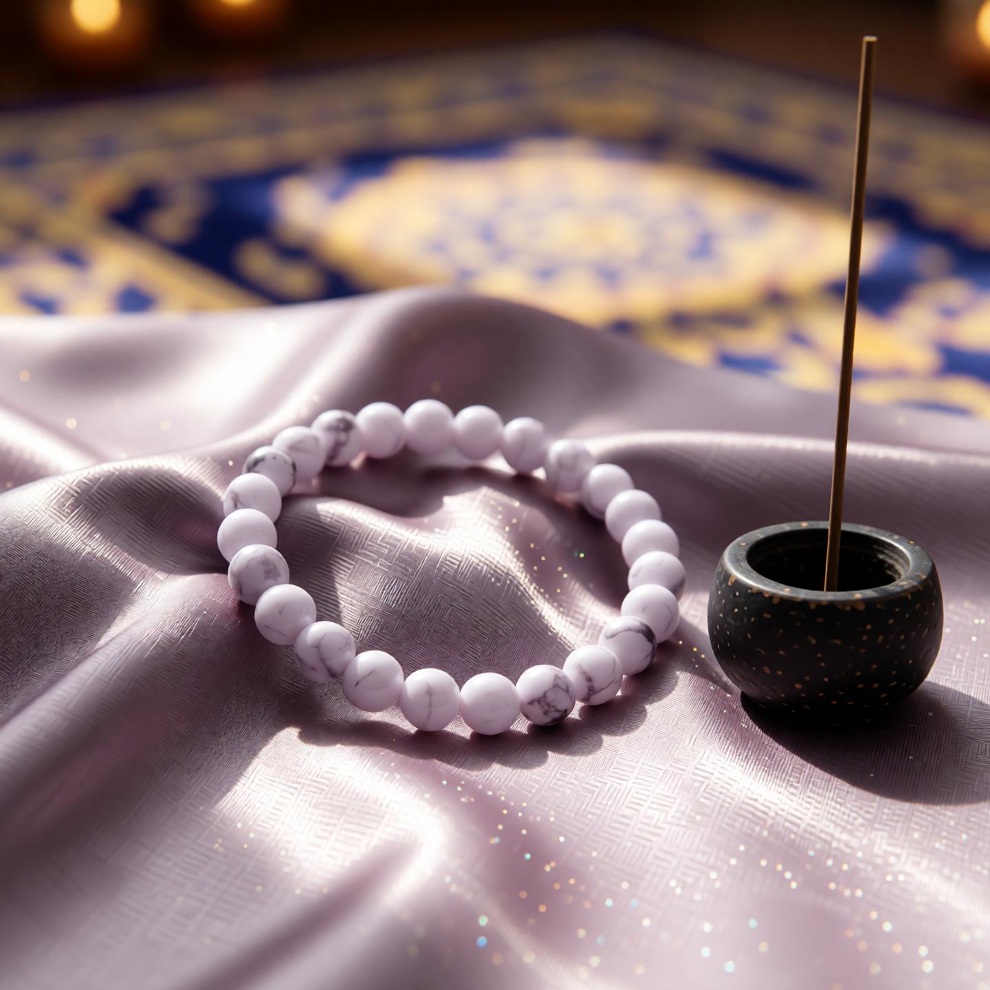 Howlite Bracelet - Deep Ratna