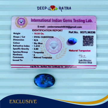 Irani Firoza (Turquoise) 18.55 Carat - Deep Ratna