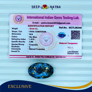 Irani Firoza (Turquoise) 50.65 Carat - Deep Ratna