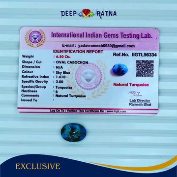 Irani Firoza (Turquoise) 6.50 Carat - Deep Ratna