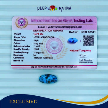 Irani Firoza (Turquoise) 6.70 Carat - Deep Ratna