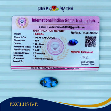 Irani Firoza (Turquoise) 7.70 Carat - Deep Ratna