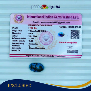 Irani Firoza (Turquoise) 9.10 Carat - Deep Ratna