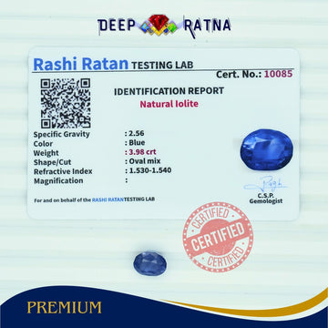 Lolite 3.98 Carat (Africa) - Deep Ratna