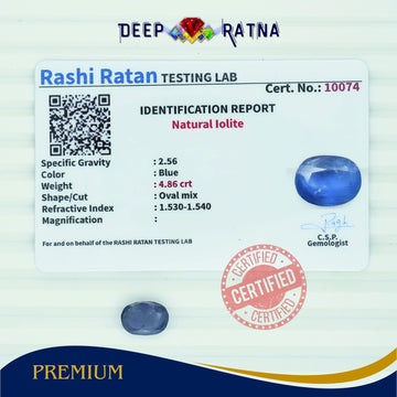 Lolite 4.86 Carat (Africa) - Deep Ratna