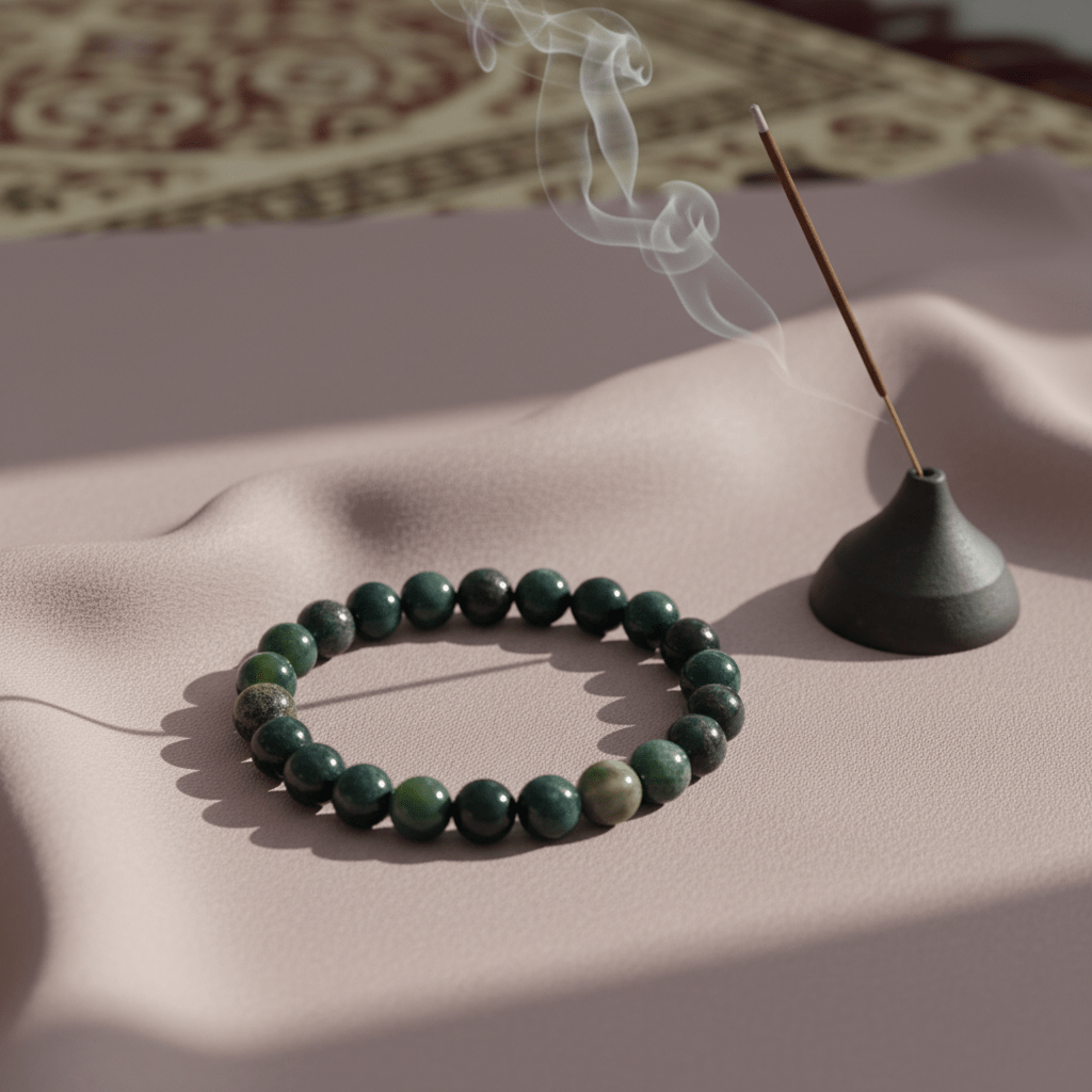 Moss Agate Bracelet - Deep Ratna