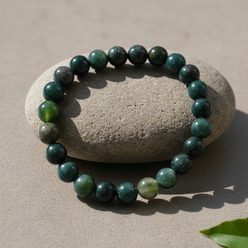 Moss Agate Bracelet - Deep Ratna