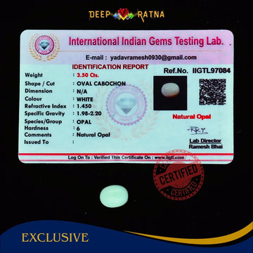 Opal 3.50 Carat Australian (Subtle Opal) - Deep Ratna