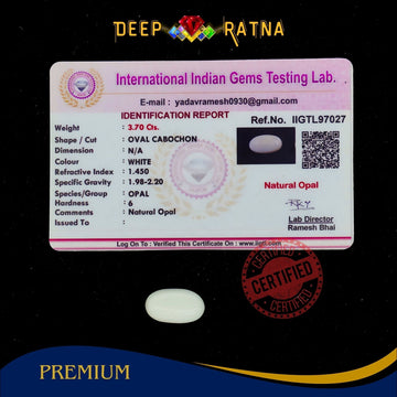 Opal 3.70 Carat Australian (Without Fire) - Deep Ratna