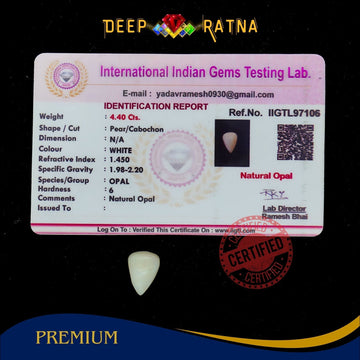 Opal 4.40 Carat Australian (Without Fire) - Deep Ratna