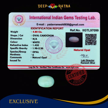 Opal 4.80 Carat Australian (Subtle Opal) - Deep Ratna