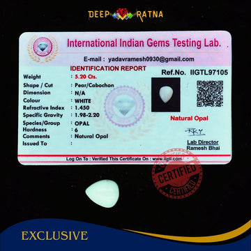 Opal 5.20 Carat Australian (Subtle Opal) - Deep Ratna