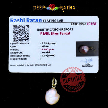 Pearl Silver Pendent (1.19 Gram) - Deep Ratna