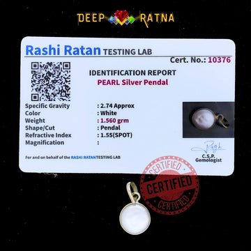 Pearl Silver Pendent (1.87 Gram) - Deep Ratna